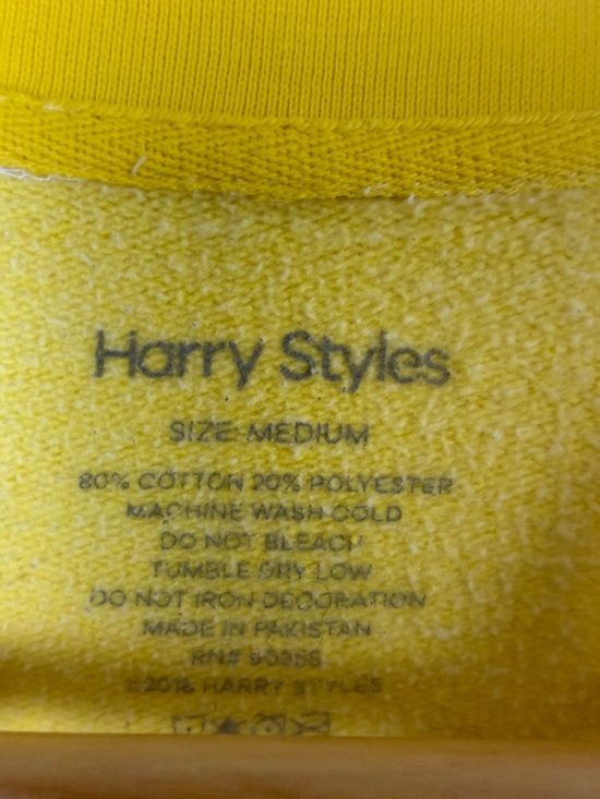 Harry Styles Kiwi Women's Vibrant Yellow Crew Neck Sweatshirt - Picture 2 of 10